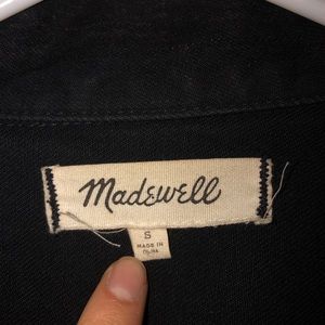 Madewell Oversized Black Denim Jacket